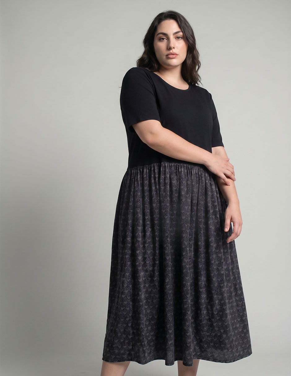 Vestido midi casual para mujer Vestido midi casual para mujer