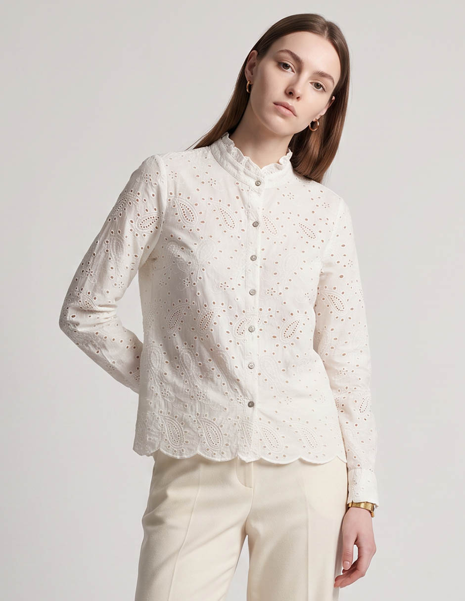 Blusa manga larga para mujer