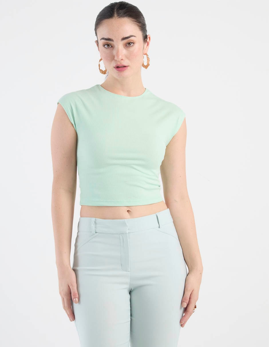 Top cuello redondo Top cuello redondo