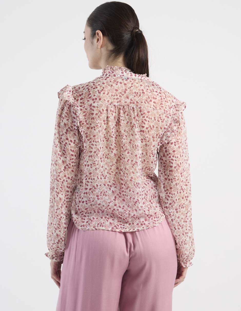 Blusa Week By Weekend manga larga para mujer