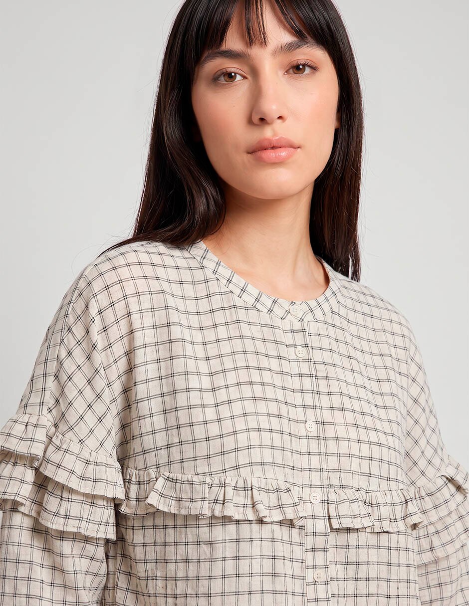Blusa manga larga para mujer 3