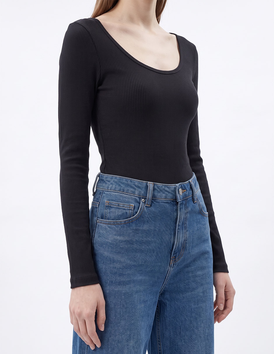 Body manga larga para mujer 4