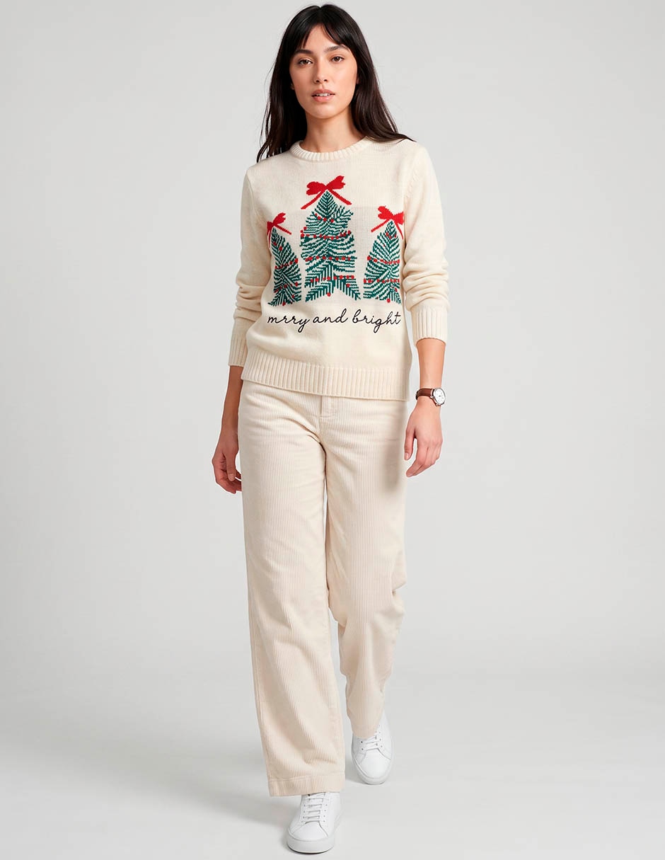 Suéter cuello redondo para mujer Suéter cuello redondo para mujer