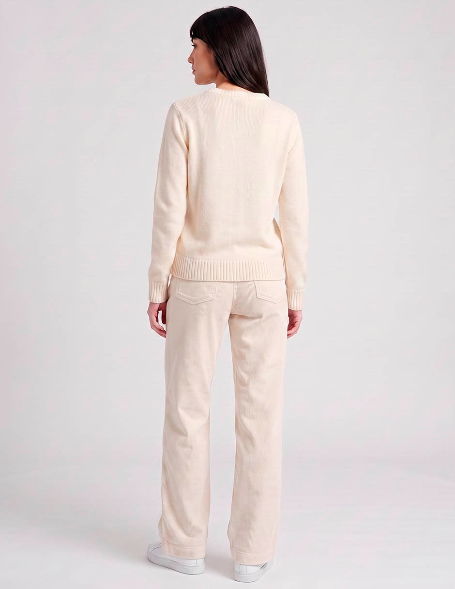 Suéter cuello redondo para mujer 2
