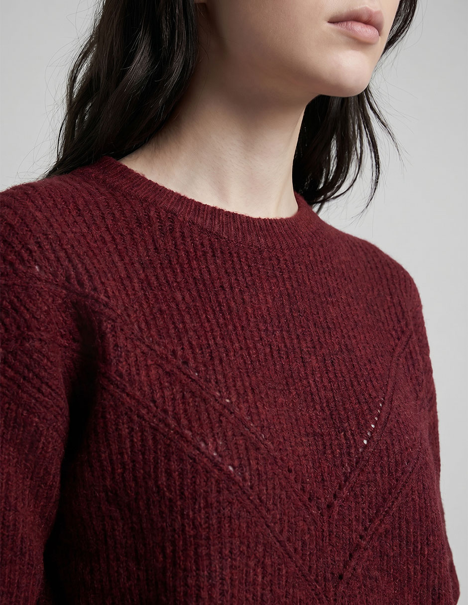 Suéter cuello redondo para mujer 3