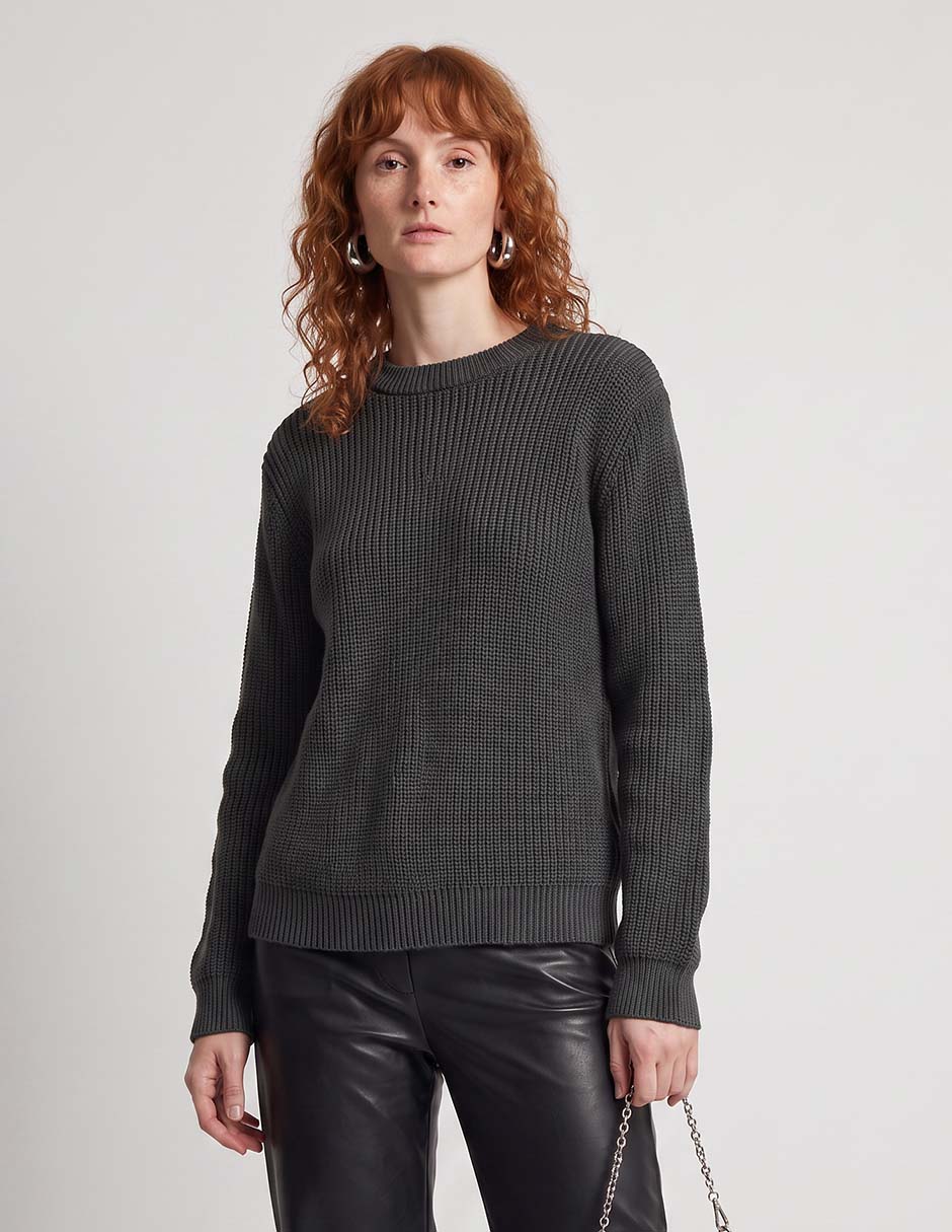 Suéter cuello redondo para mujer Suéter cuello redondo para mujer