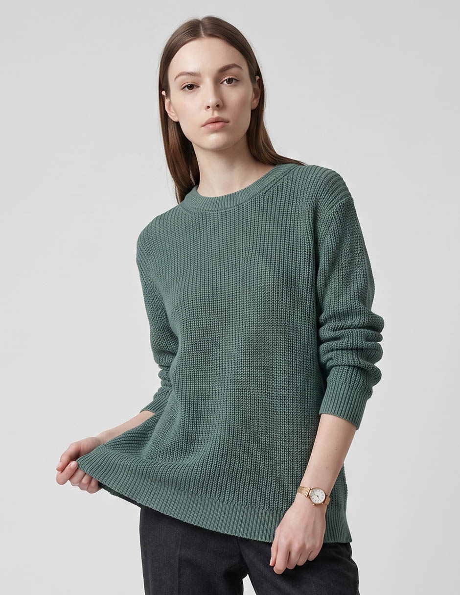 Suéter cuello redondo para mujer Suéter cuello redondo para mujer