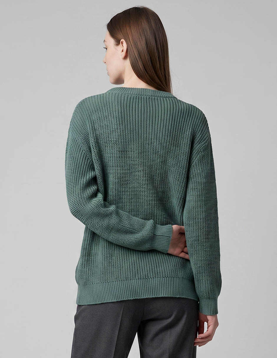 Suéter cuello redondo para mujer