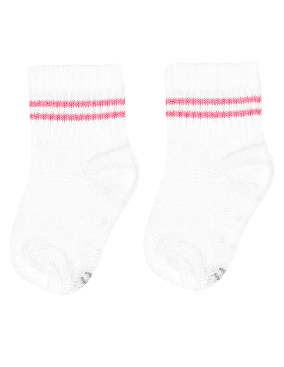 Set calceta de algodón para bebé niña 2 pares