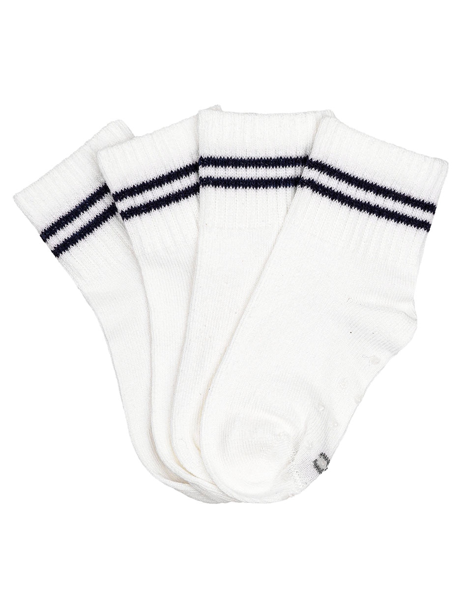 Set calceta de algodón para bebé niño 2 pares 3