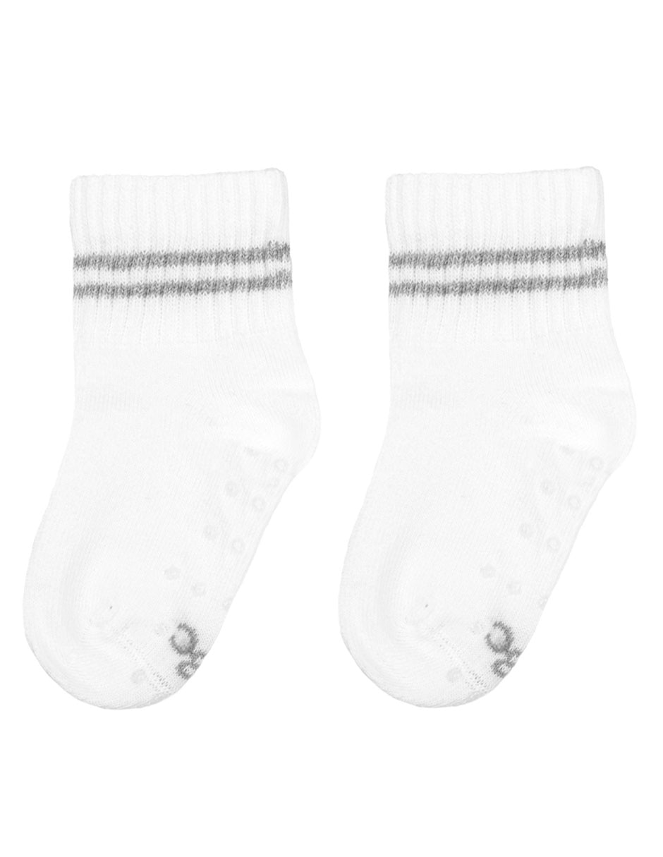 Set calcetín antiderrapante de algodón infantil 2 pares Set calcetín antiderrapante de algodón infantil 2 pares