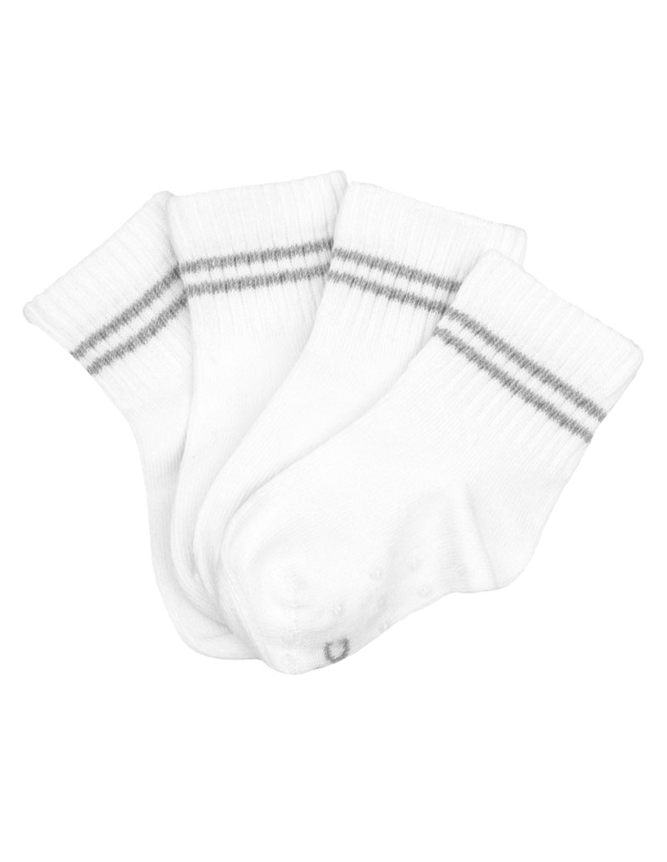 Set calcetín antiderrapante de algodón infantil 2 pares 3
