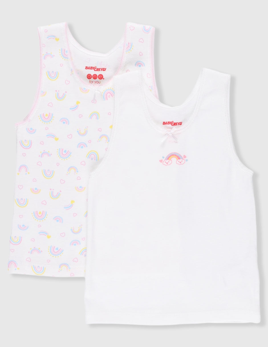 Set camiseta cuello redondo para niña Set camiseta cuello redondo para niña