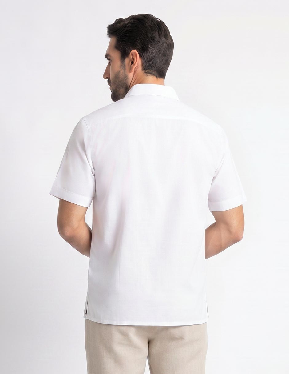 Camisa casual gianfranco dunna manga corta para hombre
