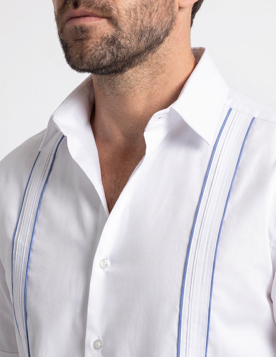 Camisa casual gianfranco dunna manga corta para hombre