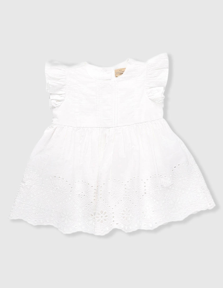 Vestido manga mariposa para bebè niña 4