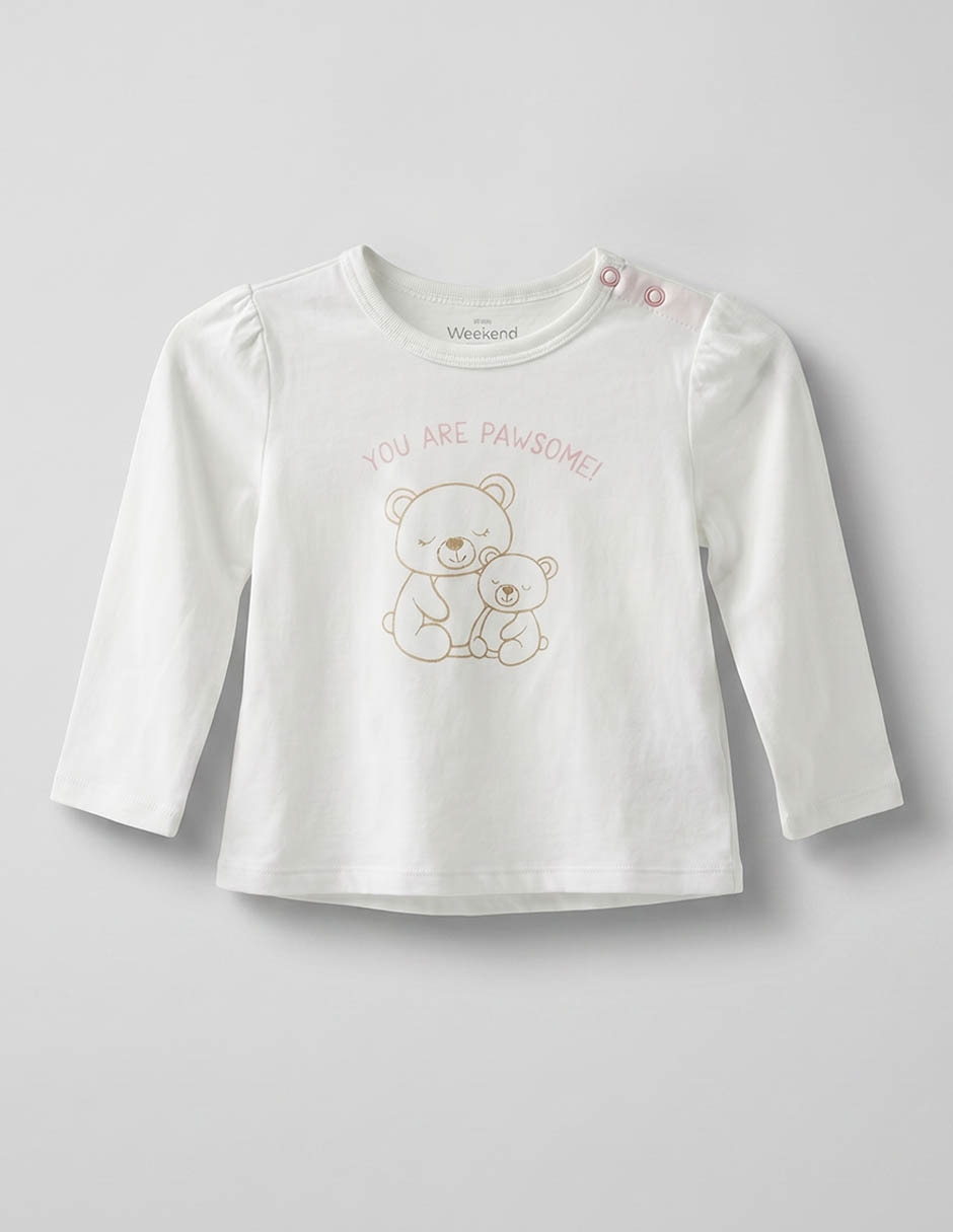 Playera manga larga para bebé niña 3