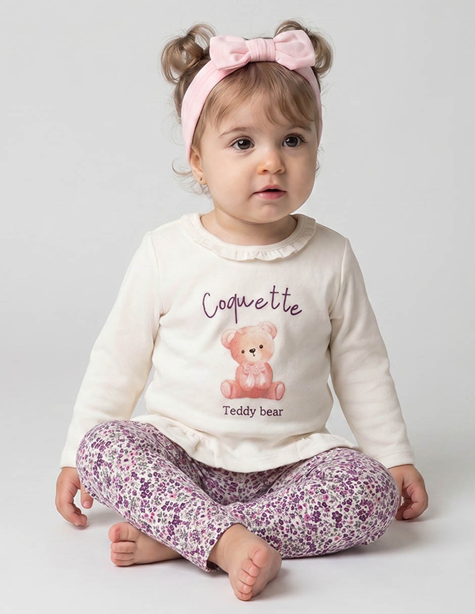Conjunto casual de algodón para bebe Conjunto casual de algodón para bebe