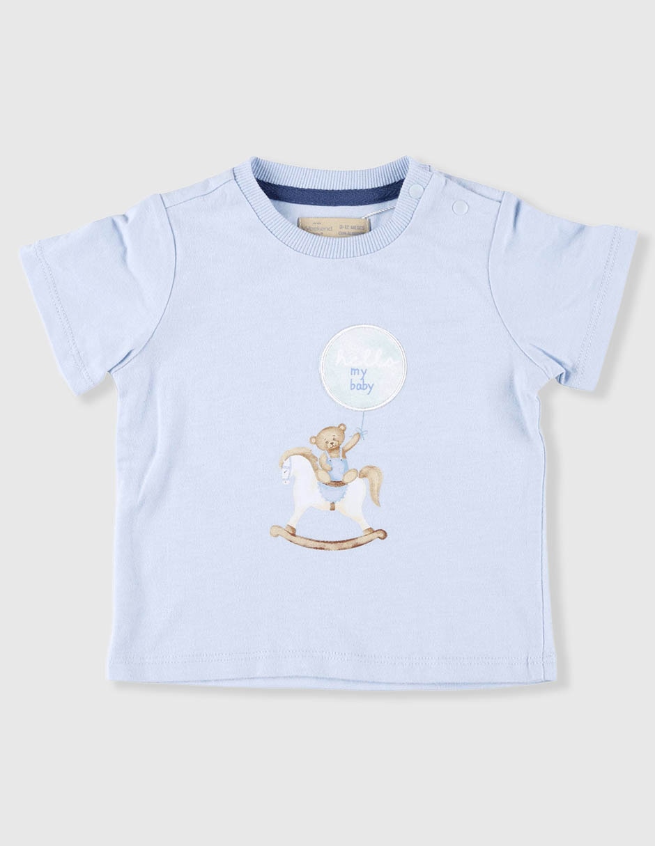 Playera Weekend Baby manga corta para bebé niño