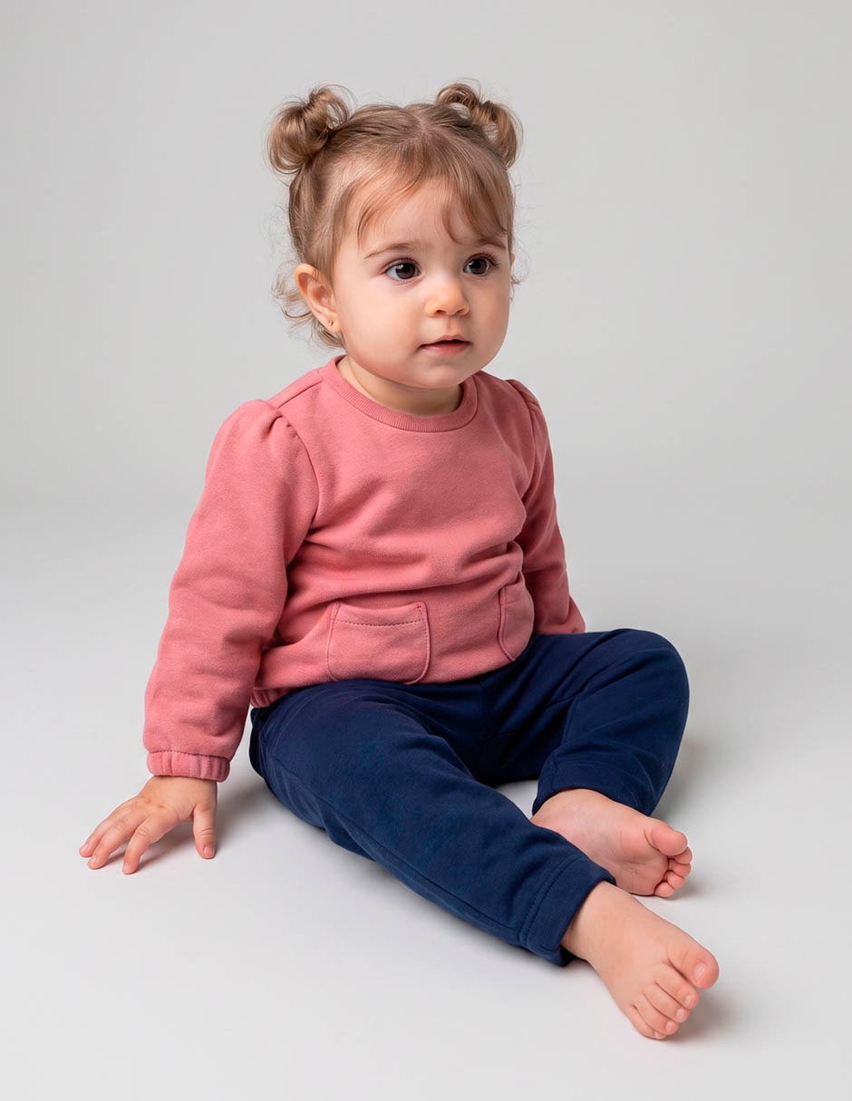 Conjunto de algodón para niña 2 piezas