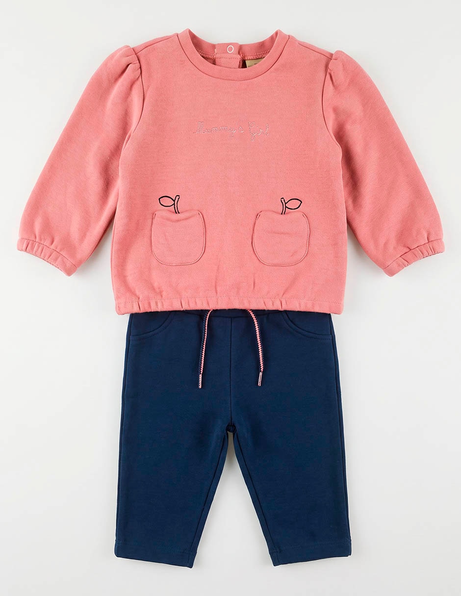 Conjunto de algodón para niña 2 piezas