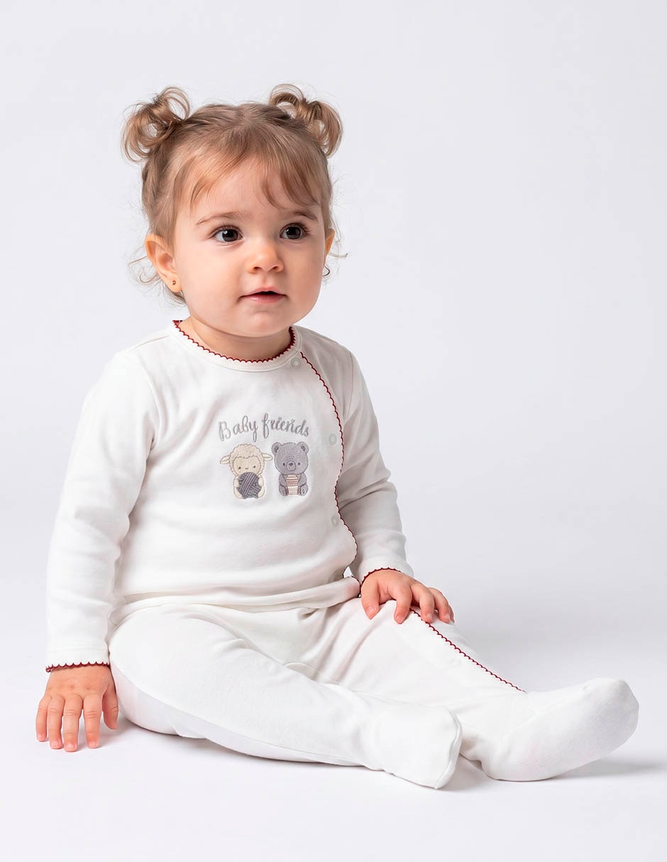 Mameluco de algodón para niña Mameluco de algodón para niña