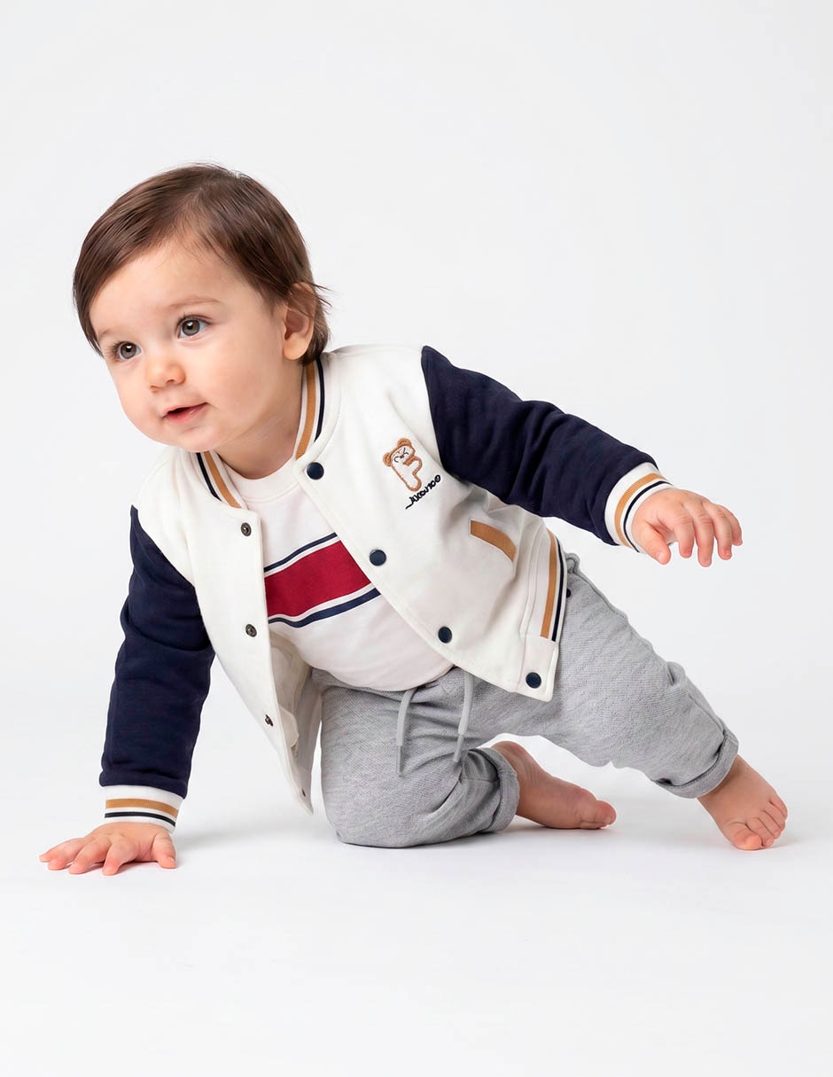 Conjunto casual de algodón para niño 3 piezas Conjunto casual de algodón para niño 3 piezas