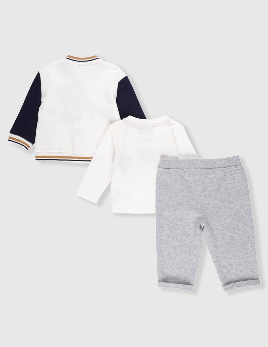 Conjunto casual de algodón para niño 3 piezas 3