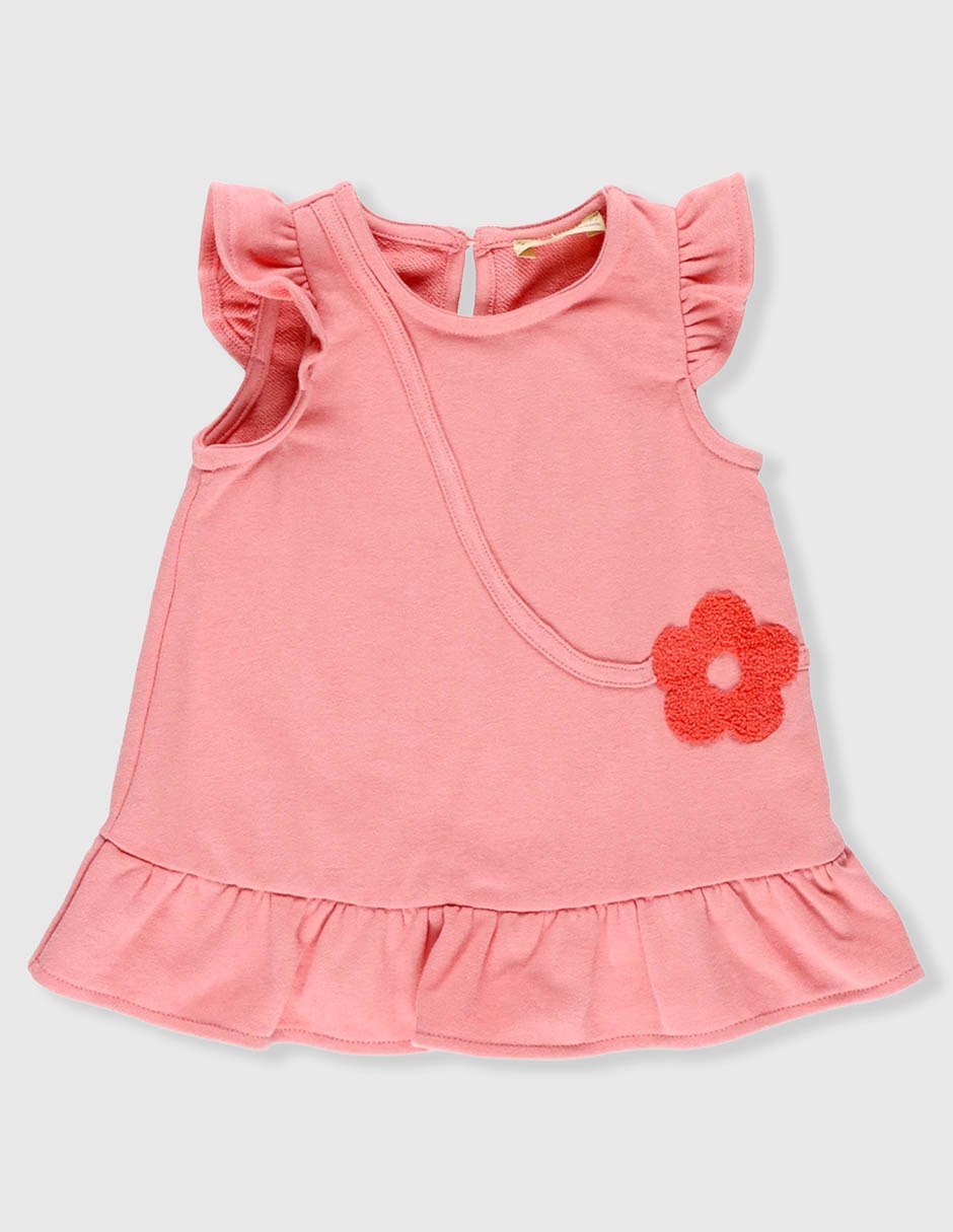 Vestido manga volantes para niña 3