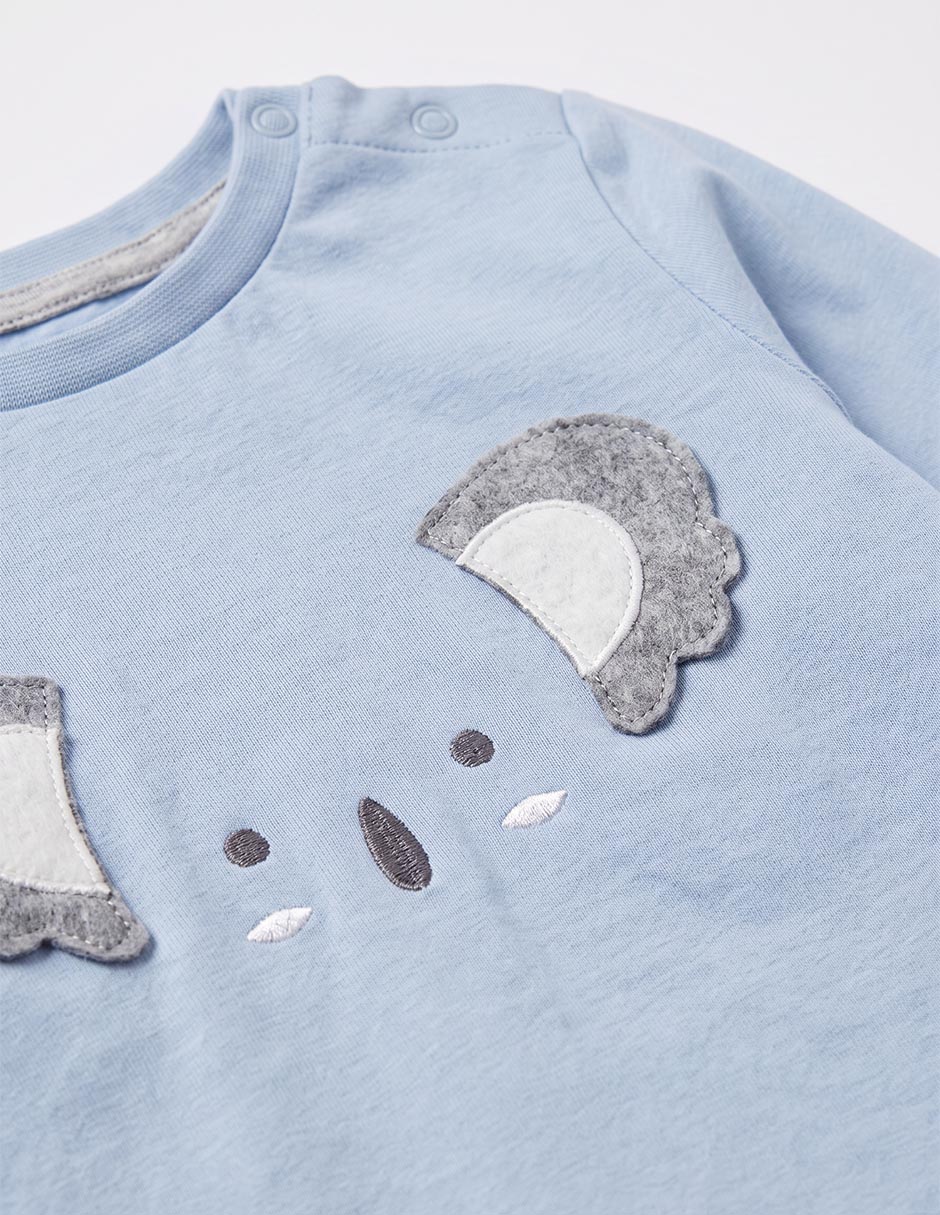 Playera Koala manga larga para bebé niño 2