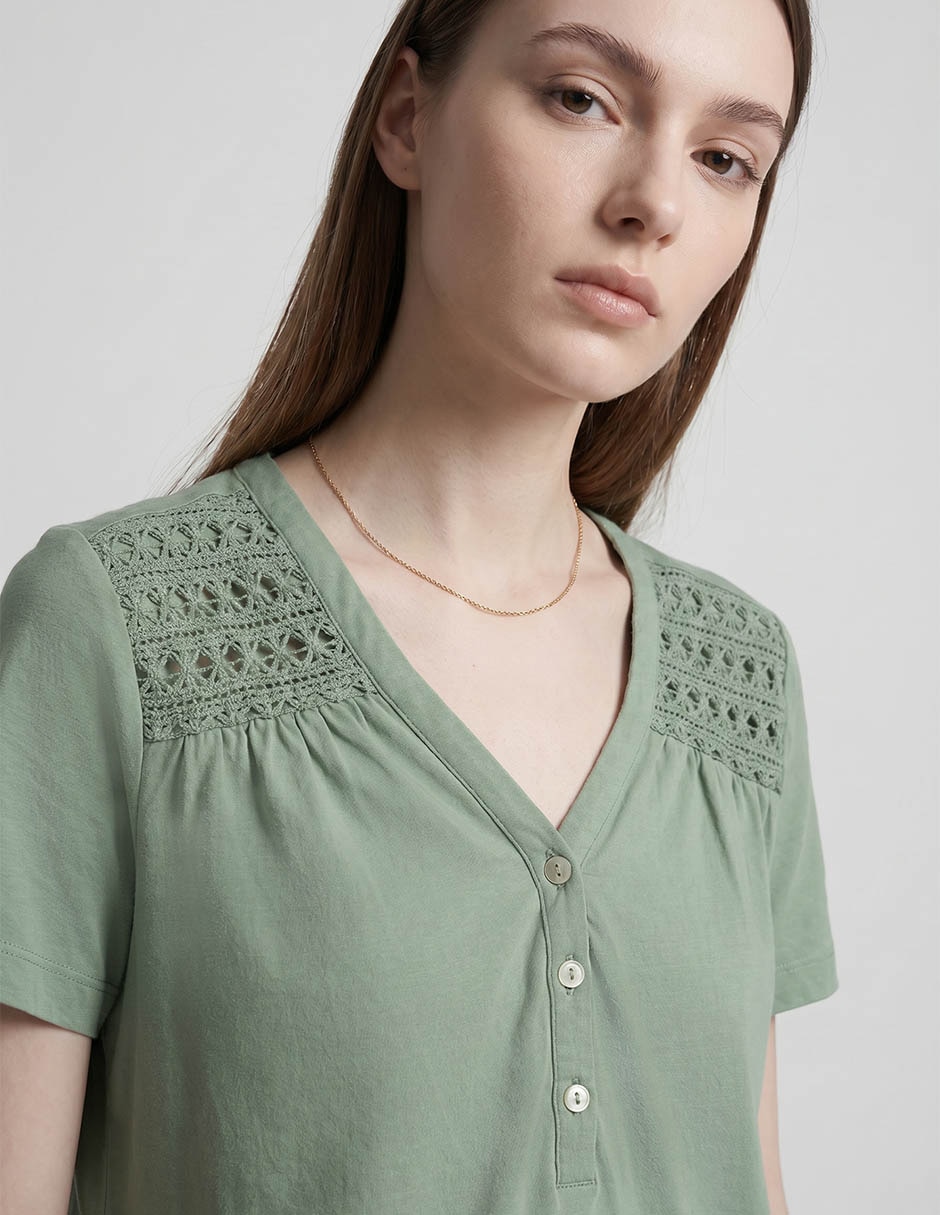Blusa manga corta para mujer 2