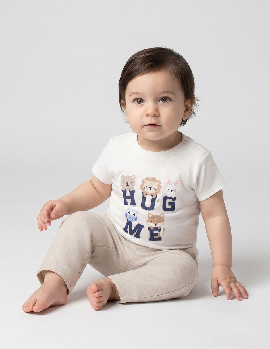 Playera manga corta para niño Playera manga corta para niño