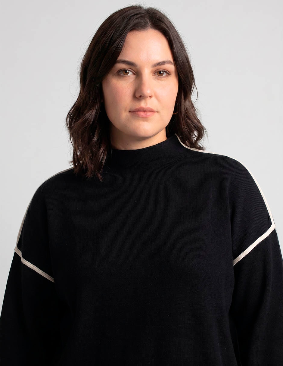 Suéter cuello alto para mujer 3