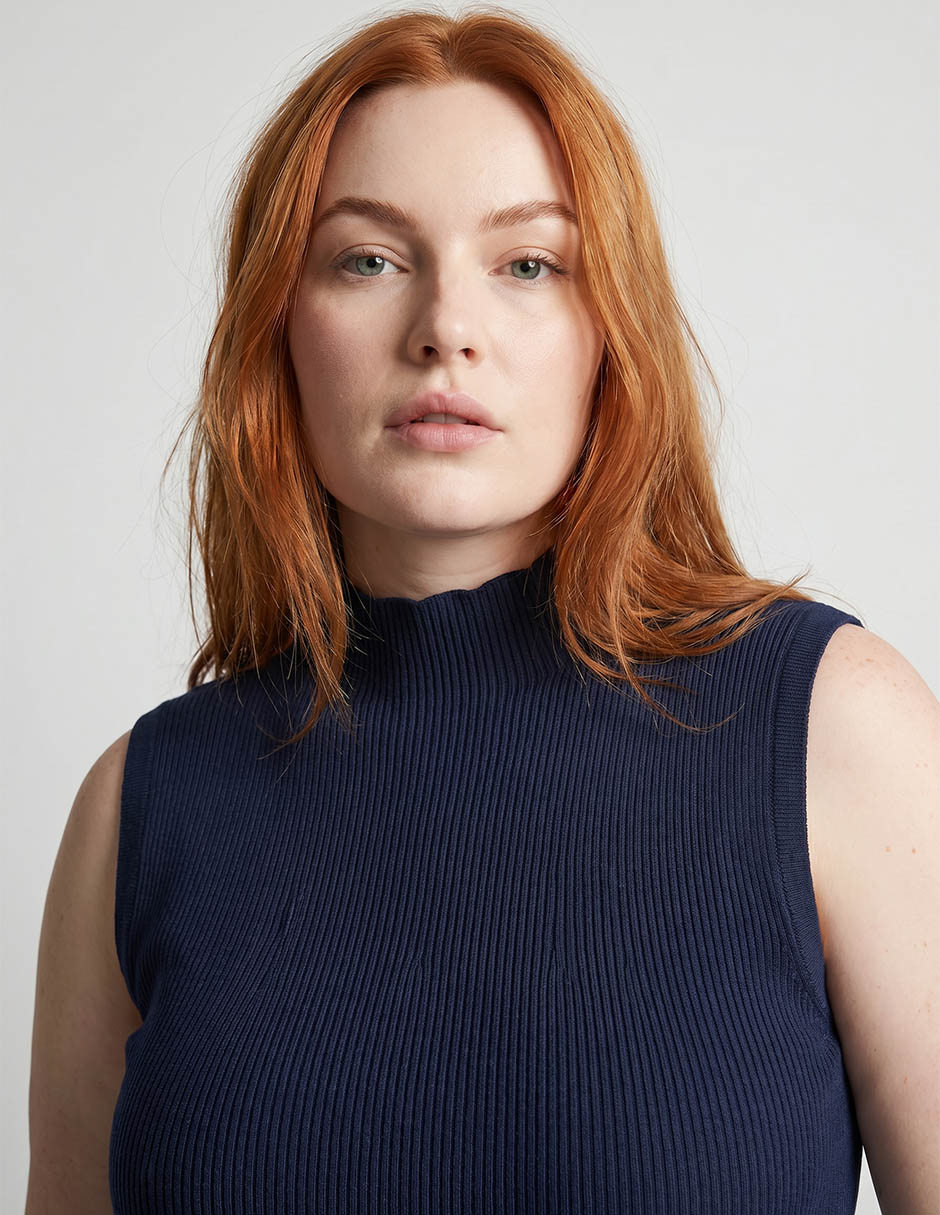 Blusa contempo plus manga corta para mujer