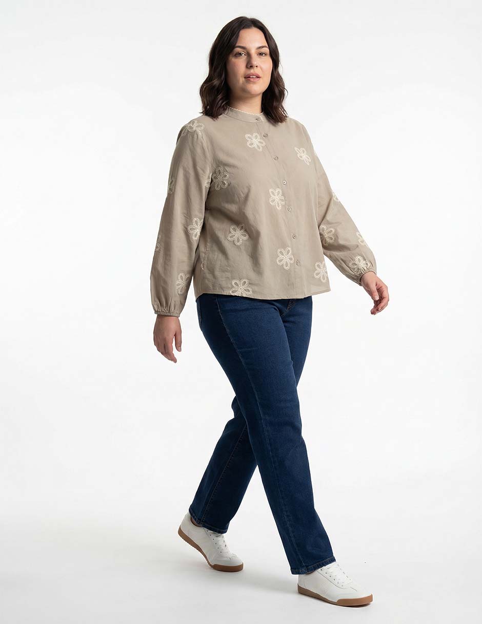 Blusa Weekend Plus manga larga para mujer