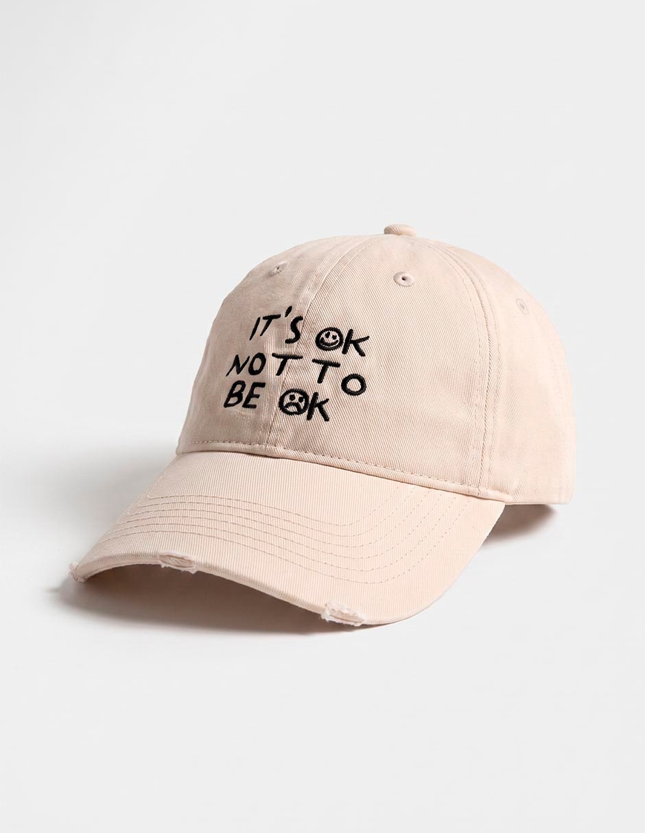 Gorra visera curva hebilla casual para hombre