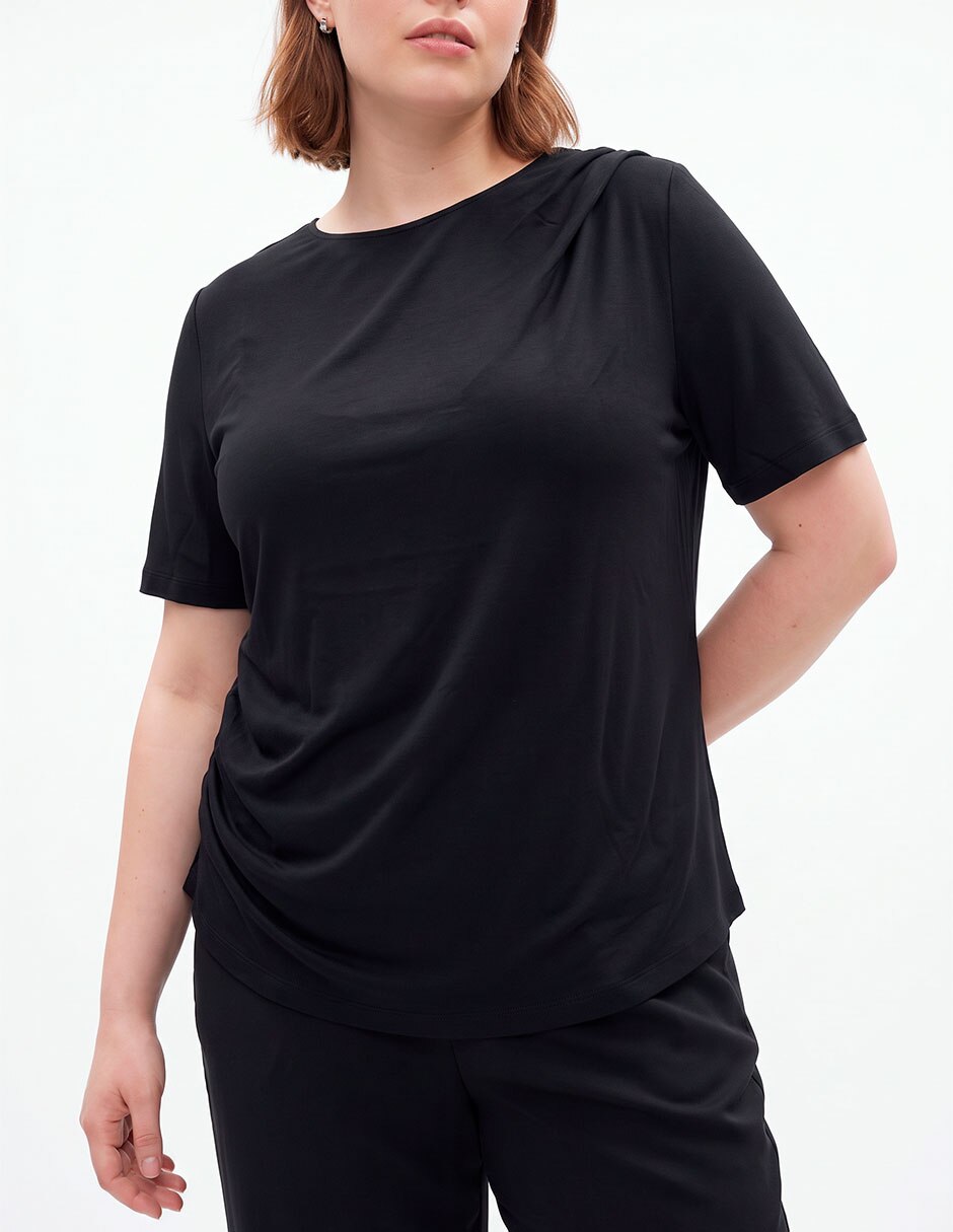Blusa manga corta para mujer 4