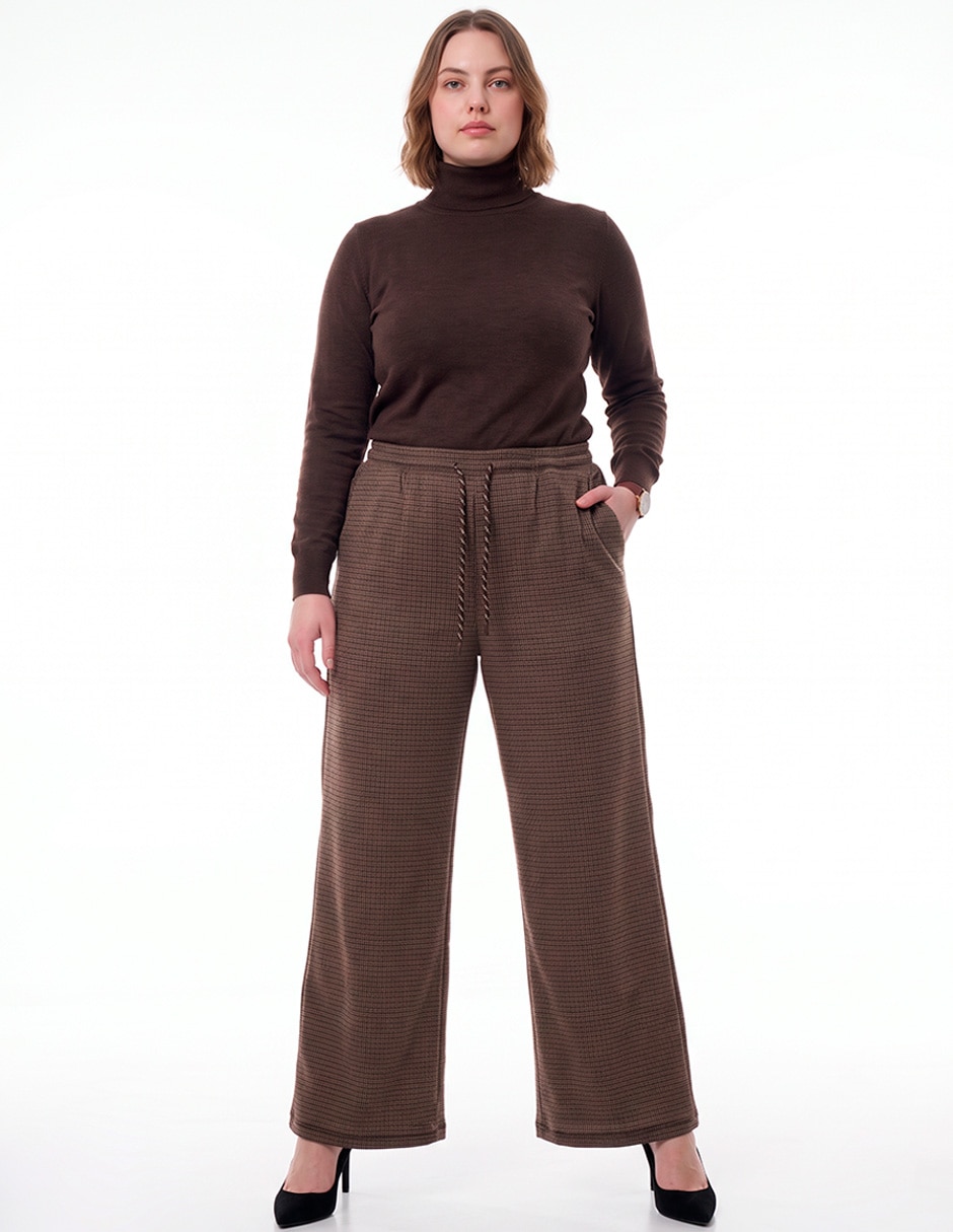 Pantalón wide leg contempo recto para mujer