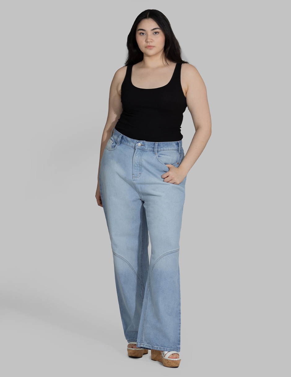 Jeans wide leg para mujer 4