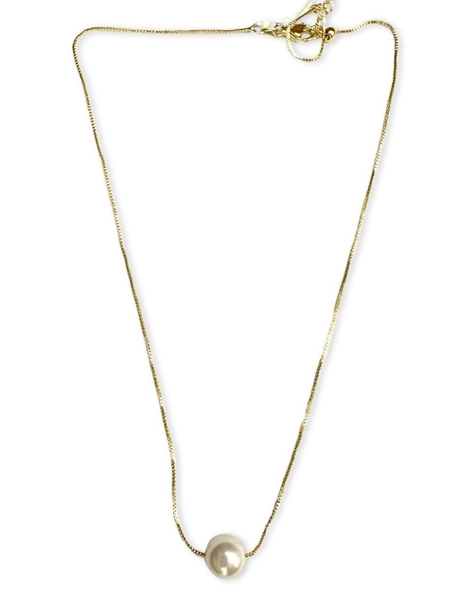 Collar con acabado baño de oro 14 K