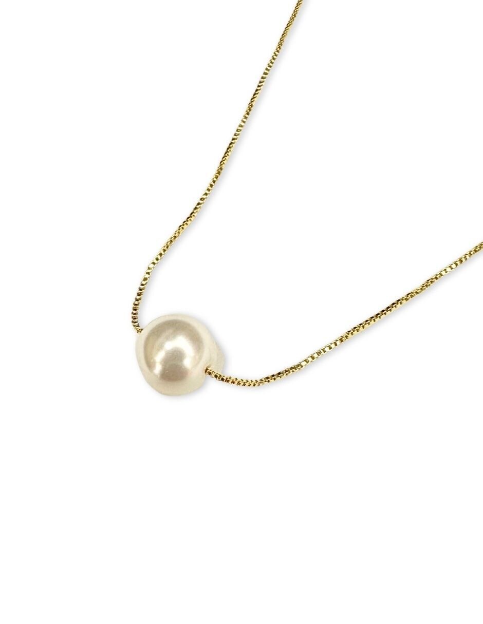 Collar con acabado baño de oro 14 K