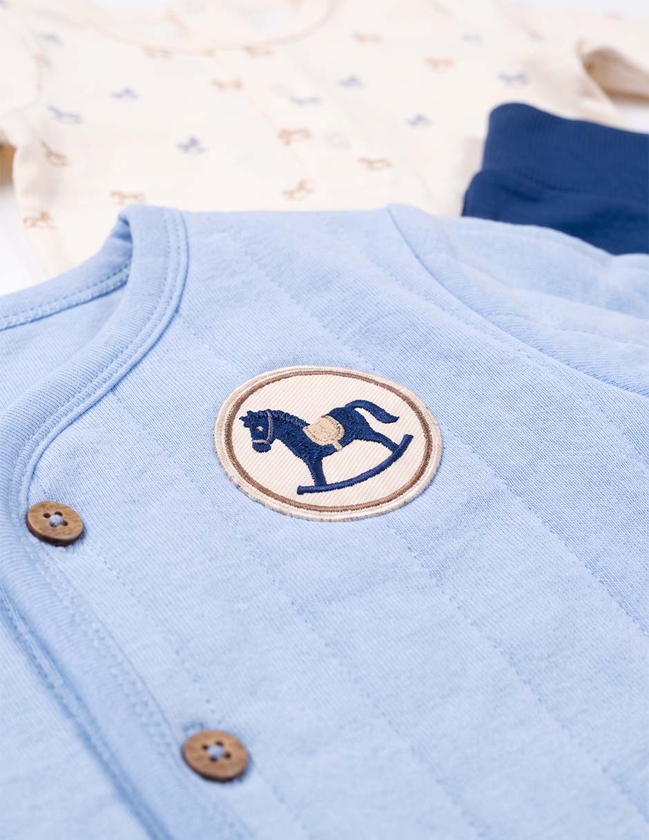 Conjunto casual de algodón para bebé niño 3