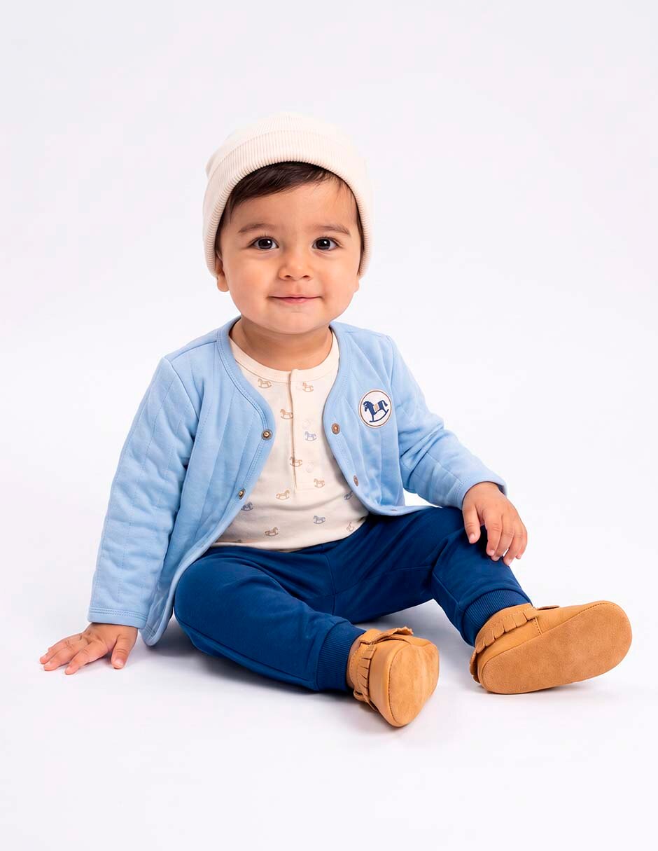 Conjunto casual de algodón para bebé niño 4