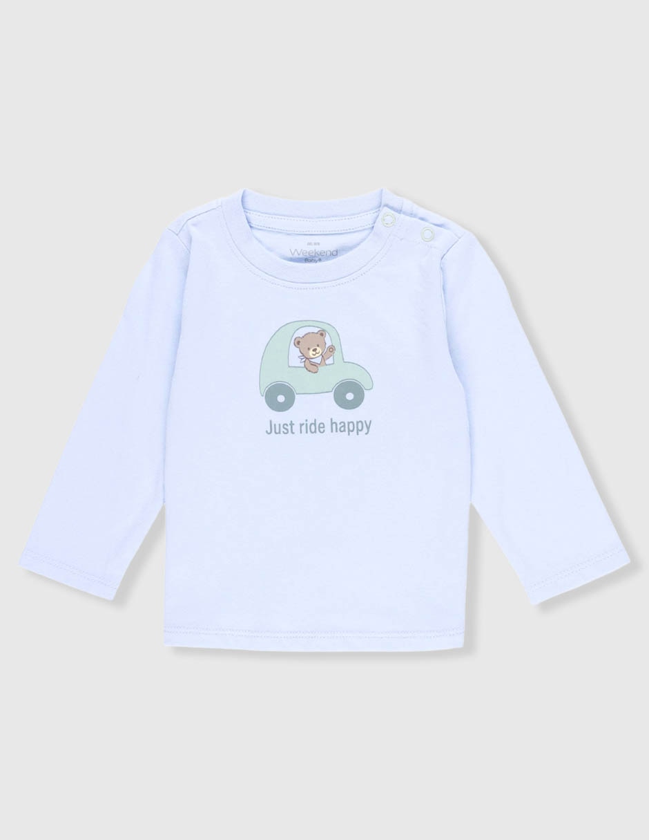 Playera manga larga para bebé niño
