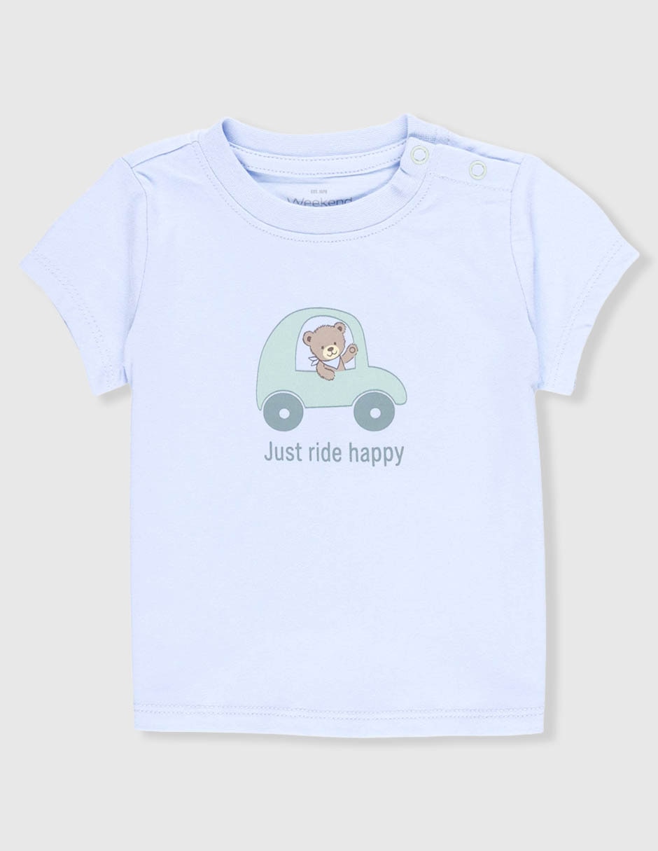 Playera manga corta para bebé niño