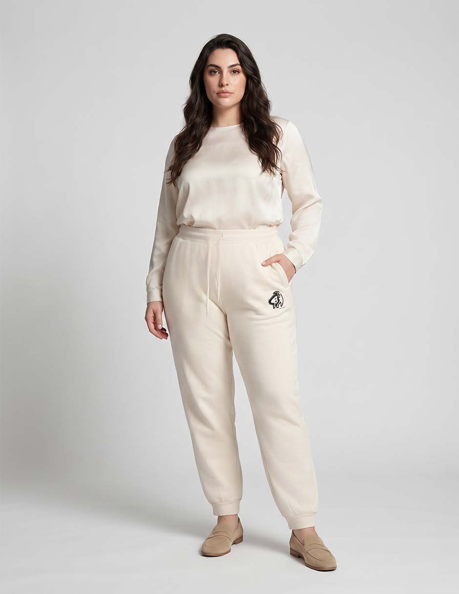 Pants regular con jareta para mujer 3