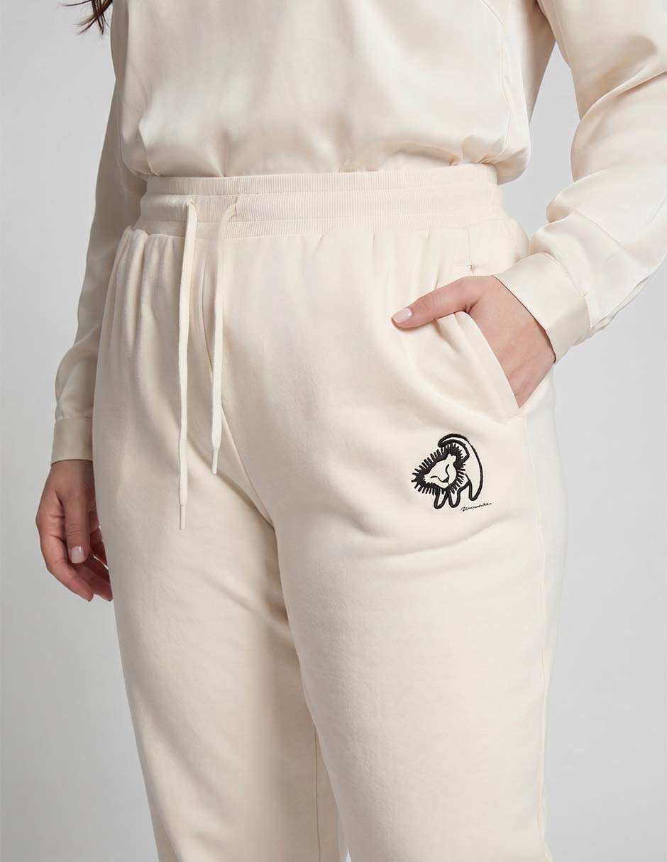 Pants regular con jareta para mujer 2