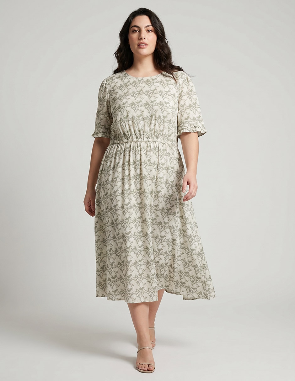 Vestido midi casual para mujer Vestido midi casual para mujer