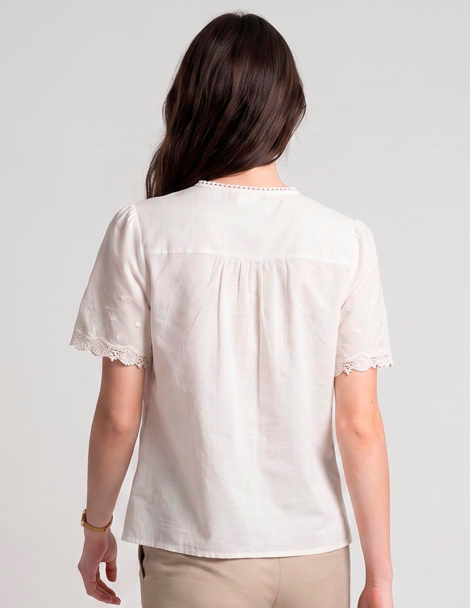 Blusa manga corta para mujer 2