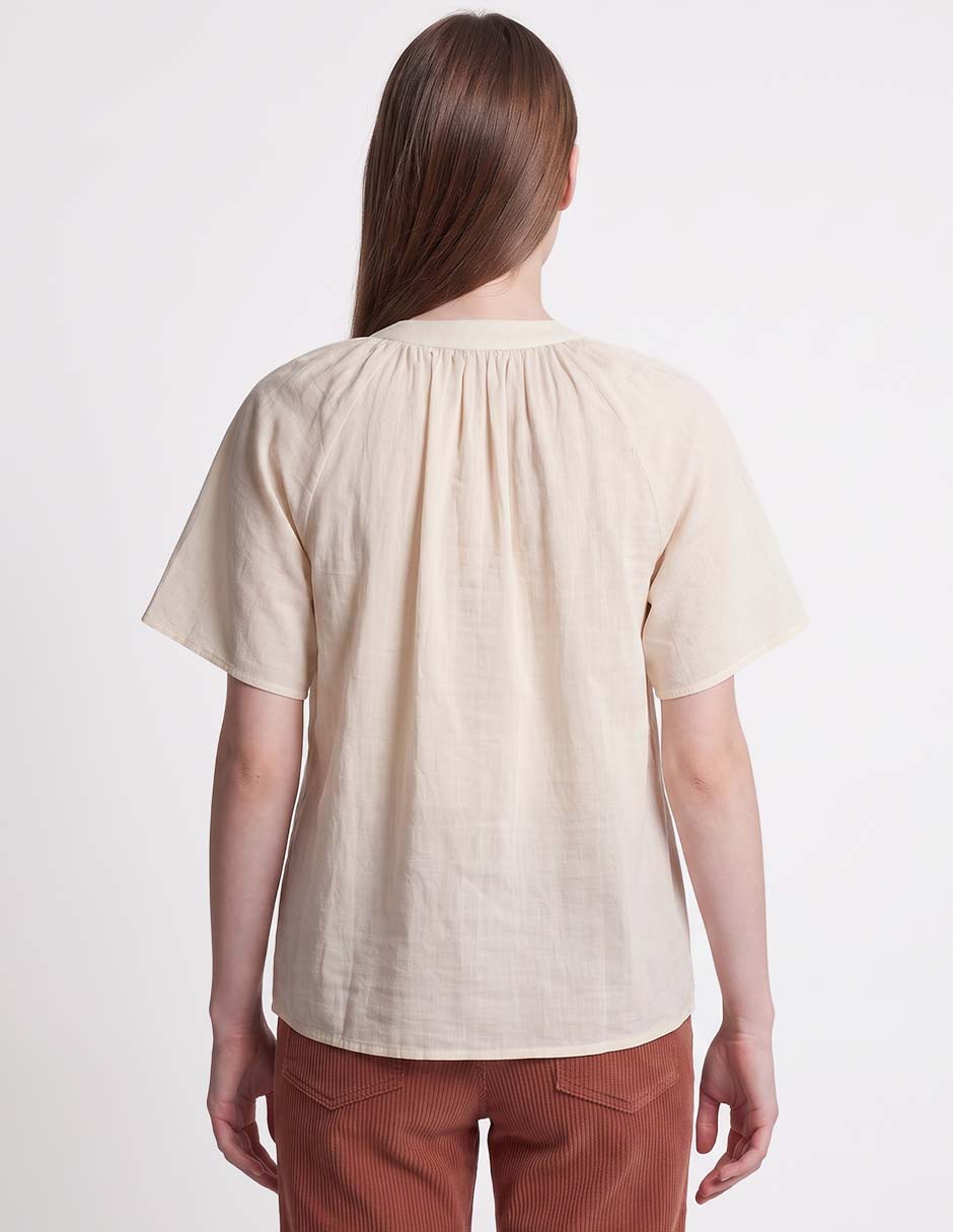 Blusa manga corta para mujer 4